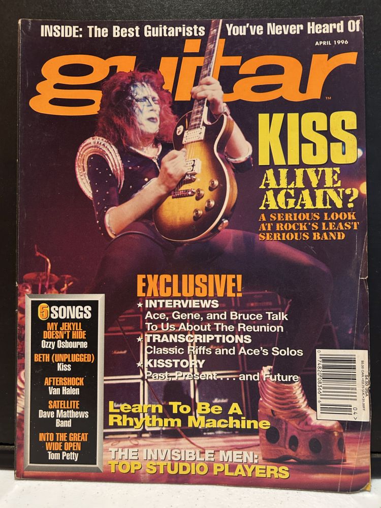 KISS 1996 Guitar Magazine April Issue VG
