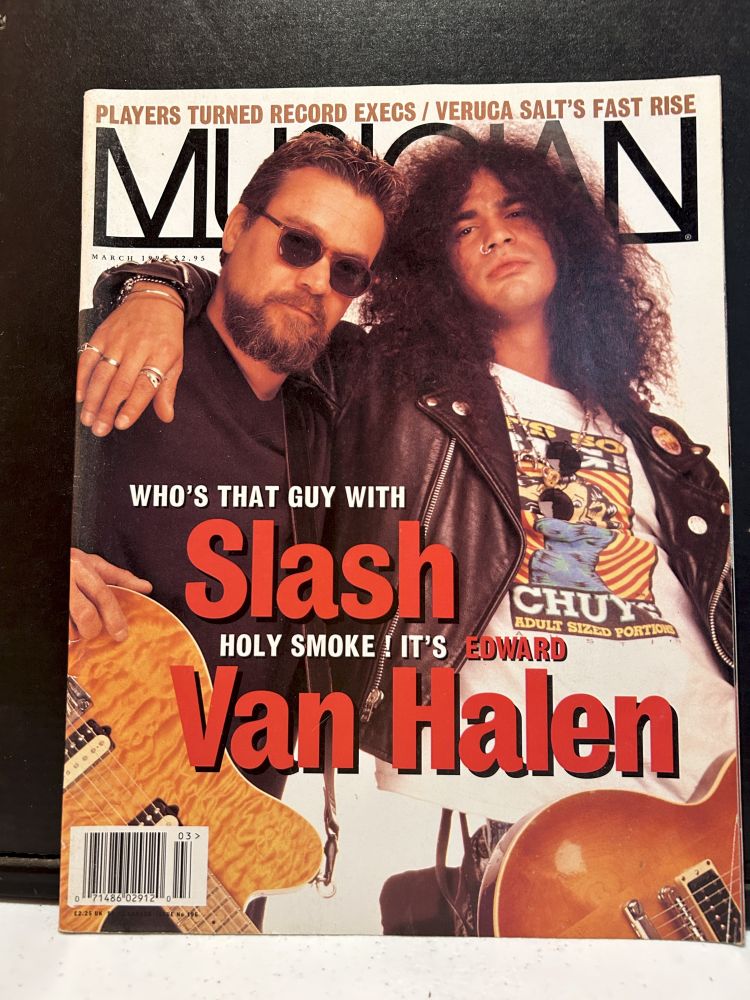Musician Magazine March 1995 Slash & Van Halen Cover