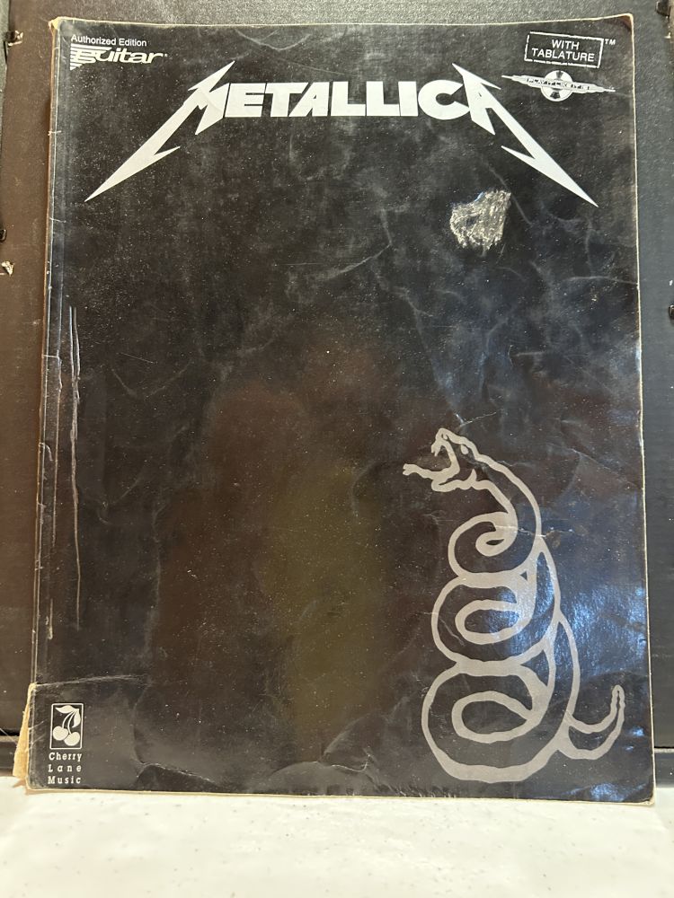 Metallica Black Album Guitar Tab Book Cherry Lane VG