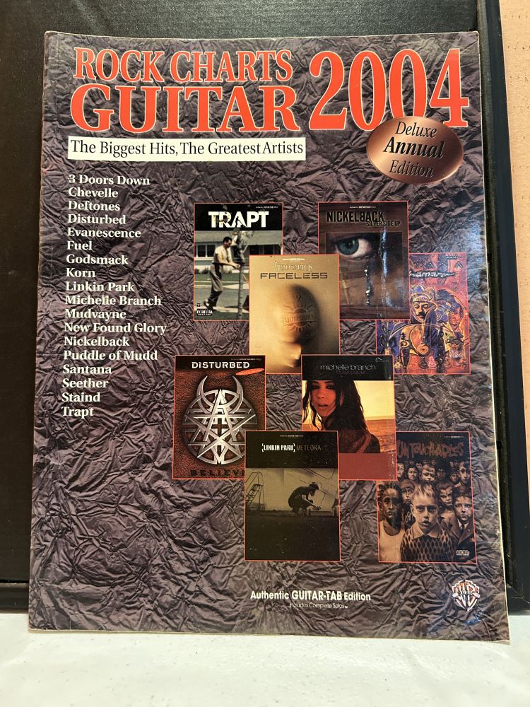 Rock Charts Guitar Tab Book 2004 Warner Bros. Deluxe Annual Edition