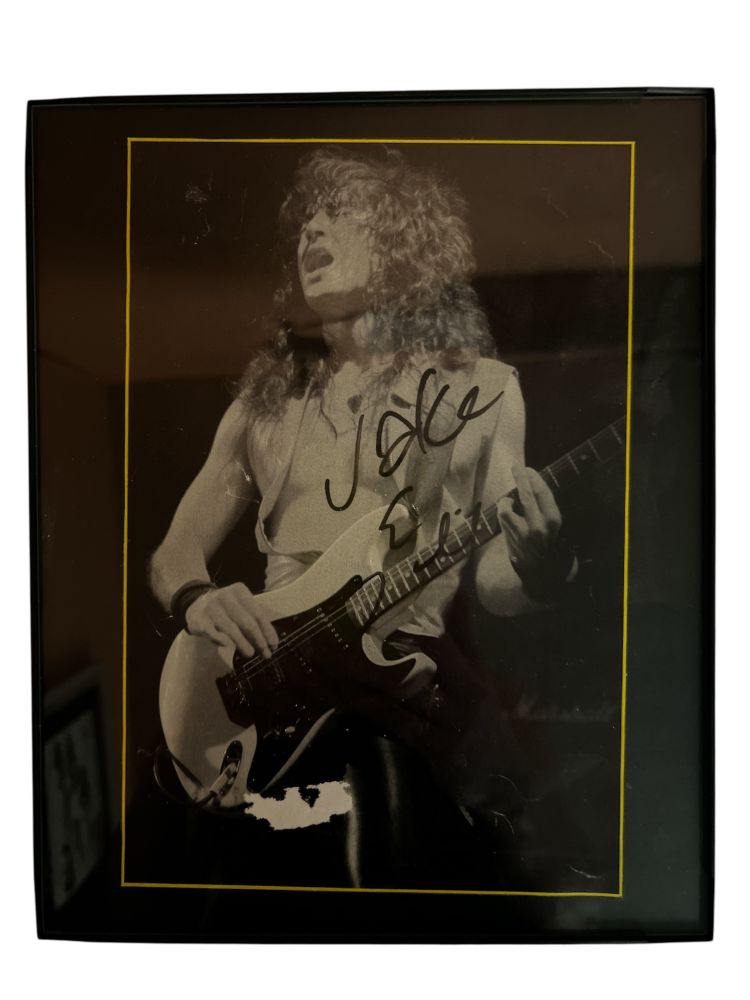 Jake E Lee Signed 8x10 Photo Framed VG Condition