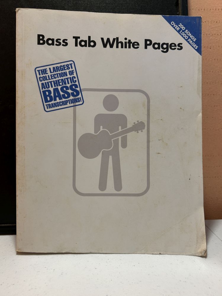 Bass Tab White Pages Transcription Book Hal Leonard VG