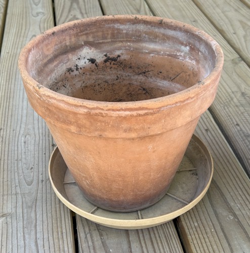 Classic Terracotta Planter with Plastic Saucer