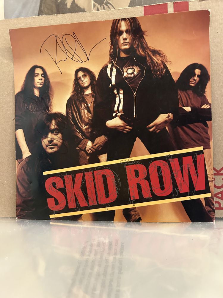 Skid Row Signed Album Insert NM