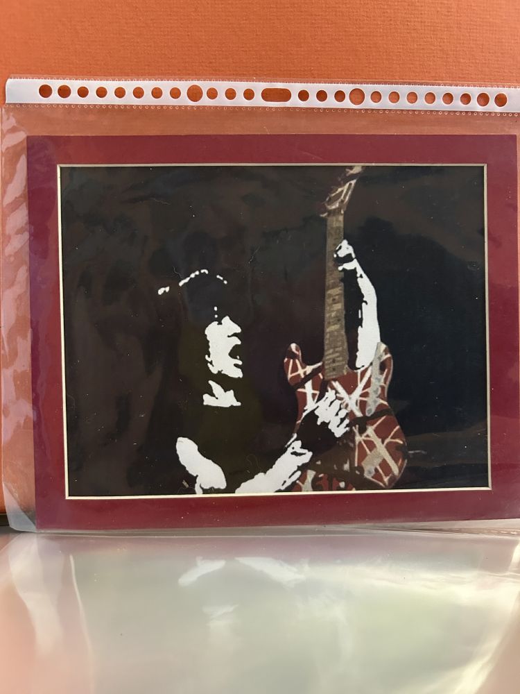 Eddie Van Halen 8x10 Poster Print Matted VG