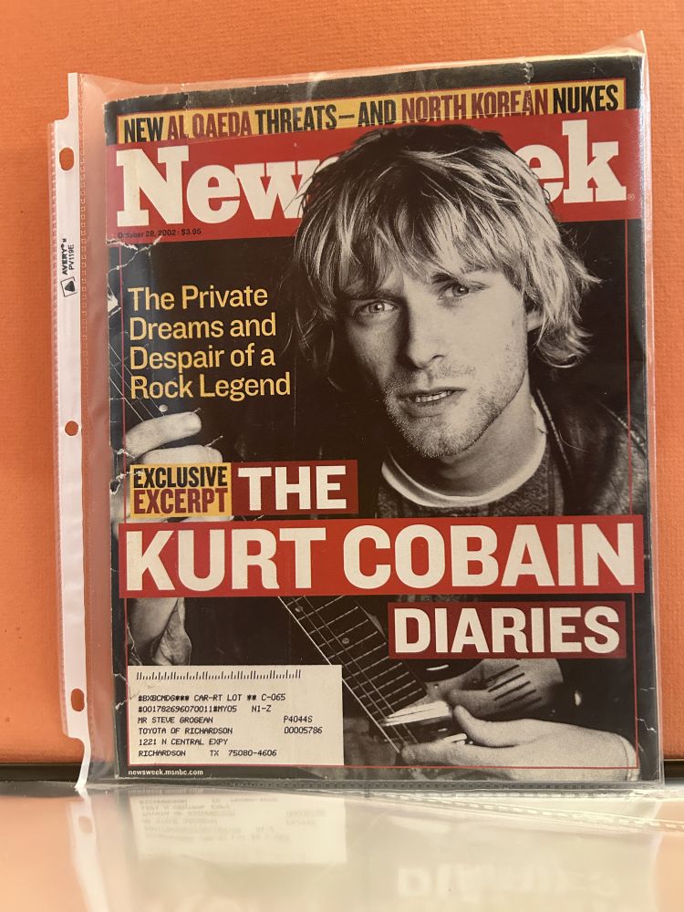 Newsweek Magazine Kurt Cobain Cover October 28, 2002