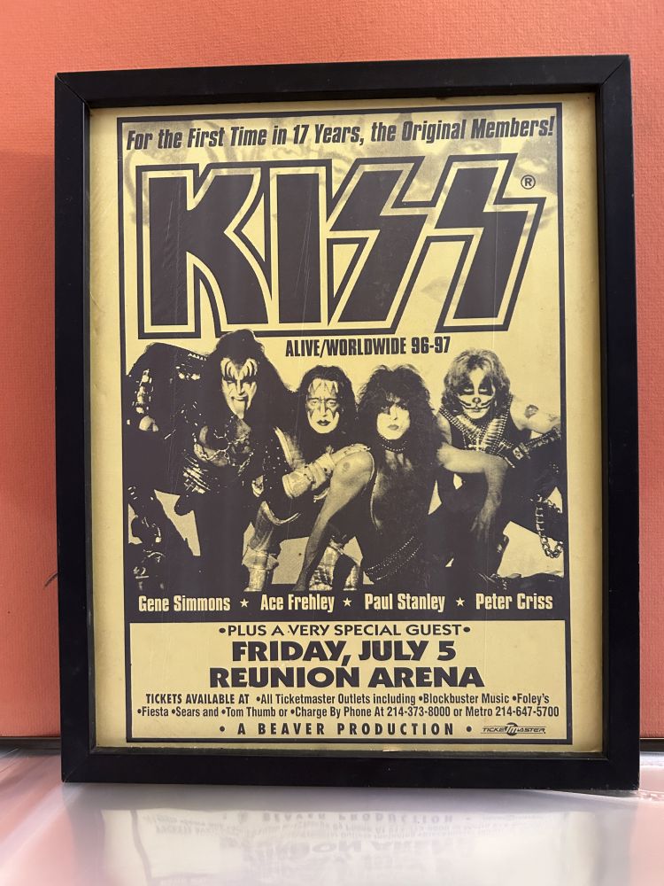 KISS Alive/Worldwide 1996-97 Reunion Arena Poster 12x15