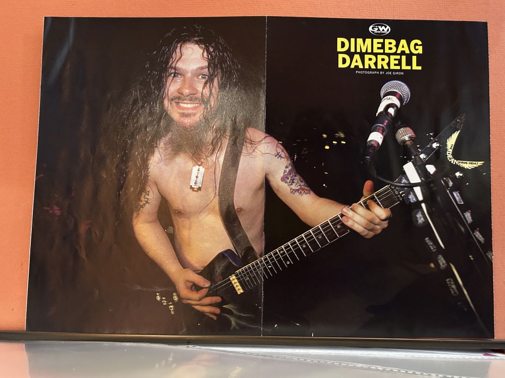 Dimebag Darrell Guitar World Poster NM 10x15