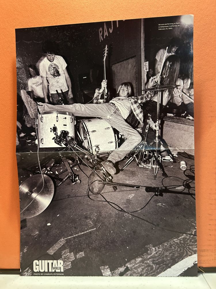 1990s Magazine Centerfold Poster Nirvana Mint 15.5x11
