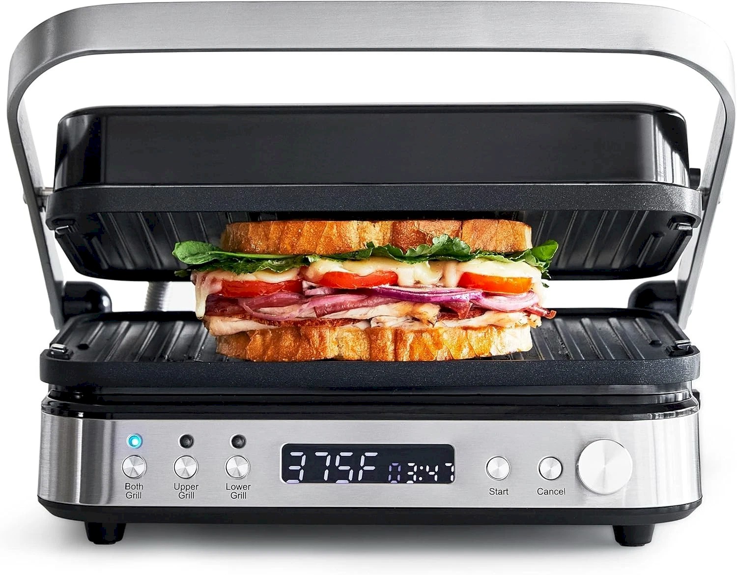 GreenPan Indoor Contact Grill Griddle 6 In 1 Ceramic Nonstick