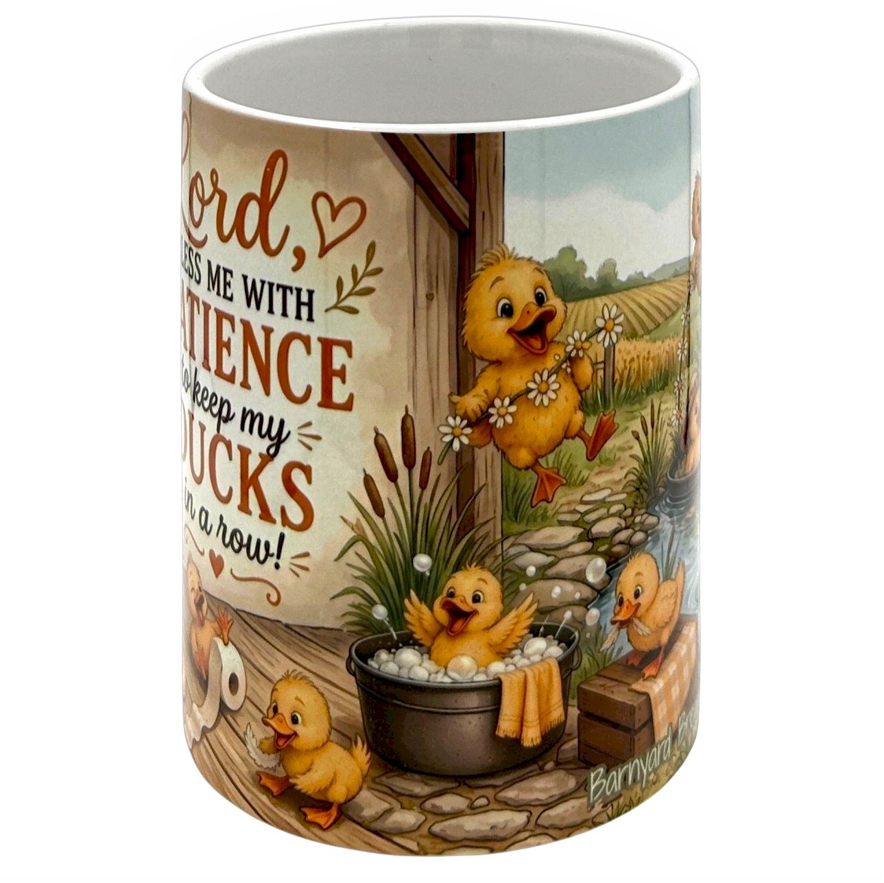 Cute Mama Duck Coffee Mug 15oz Funny Farmhouse Christian Gift Barnyard Brewers