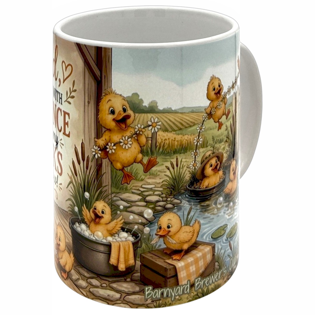 Cute Mama Duck Coffee Mug 15oz Funny Farmhouse Christian Gift Barnyard Brewers
