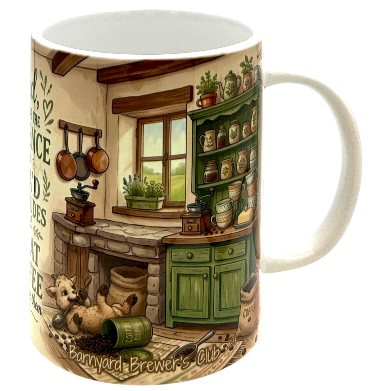  Cute Goat Coffee Mug 15oz Funny Christian Faith Gift Barnyard Brewers