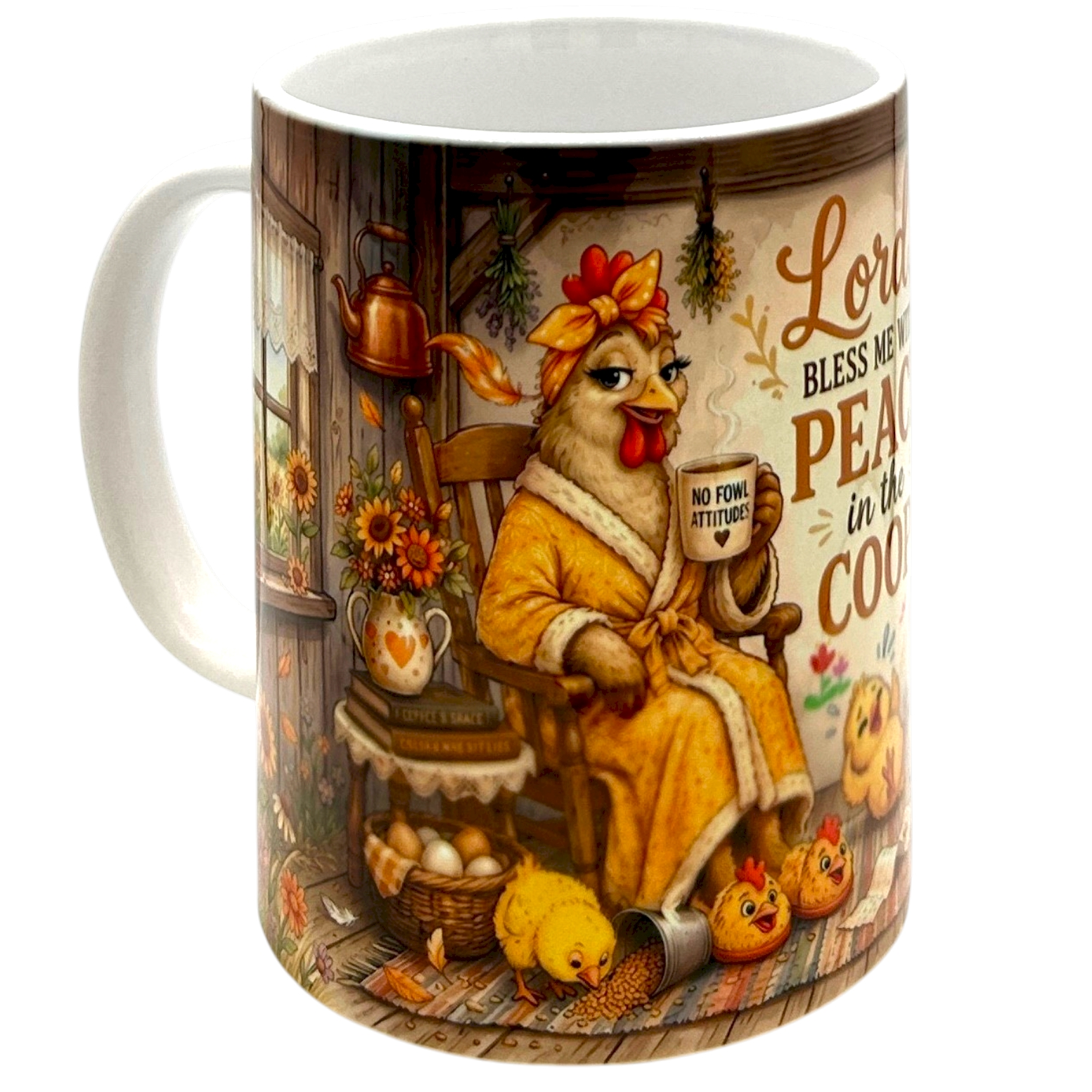  Mama Hen Coffee Mug 15oz Farmhouse Chicken Christian Gift Barnyard Brewers