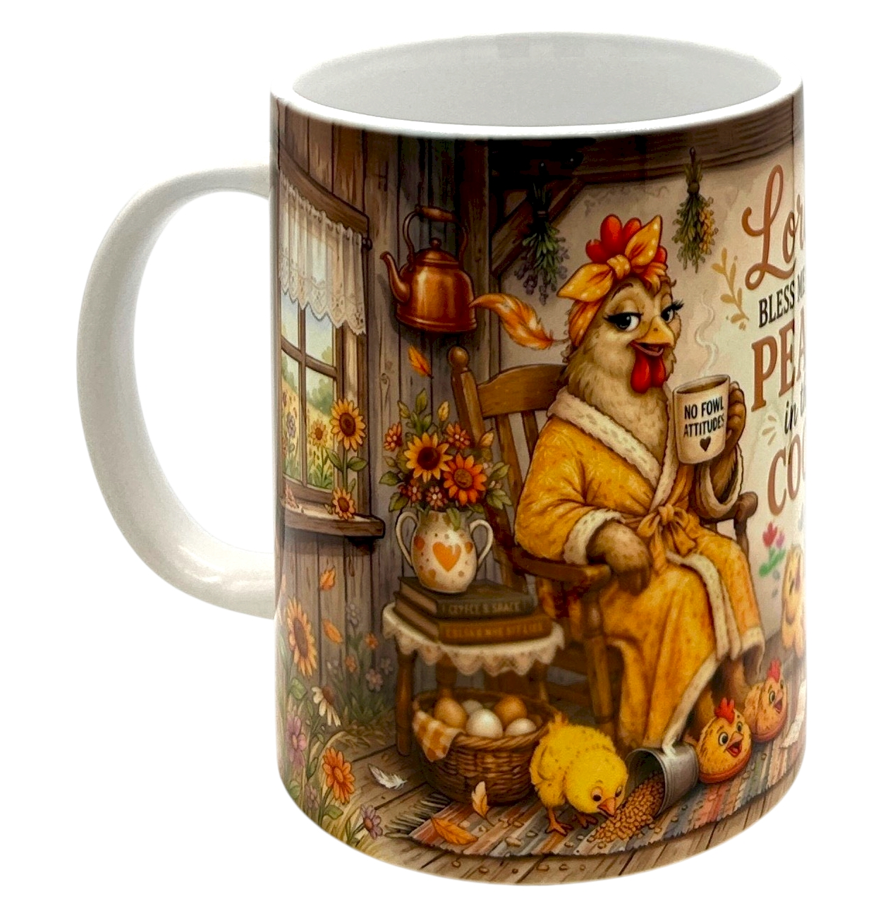  Mama Hen Coffee Mug 15oz Farmhouse Chicken Christian Gift Barnyard Brewers