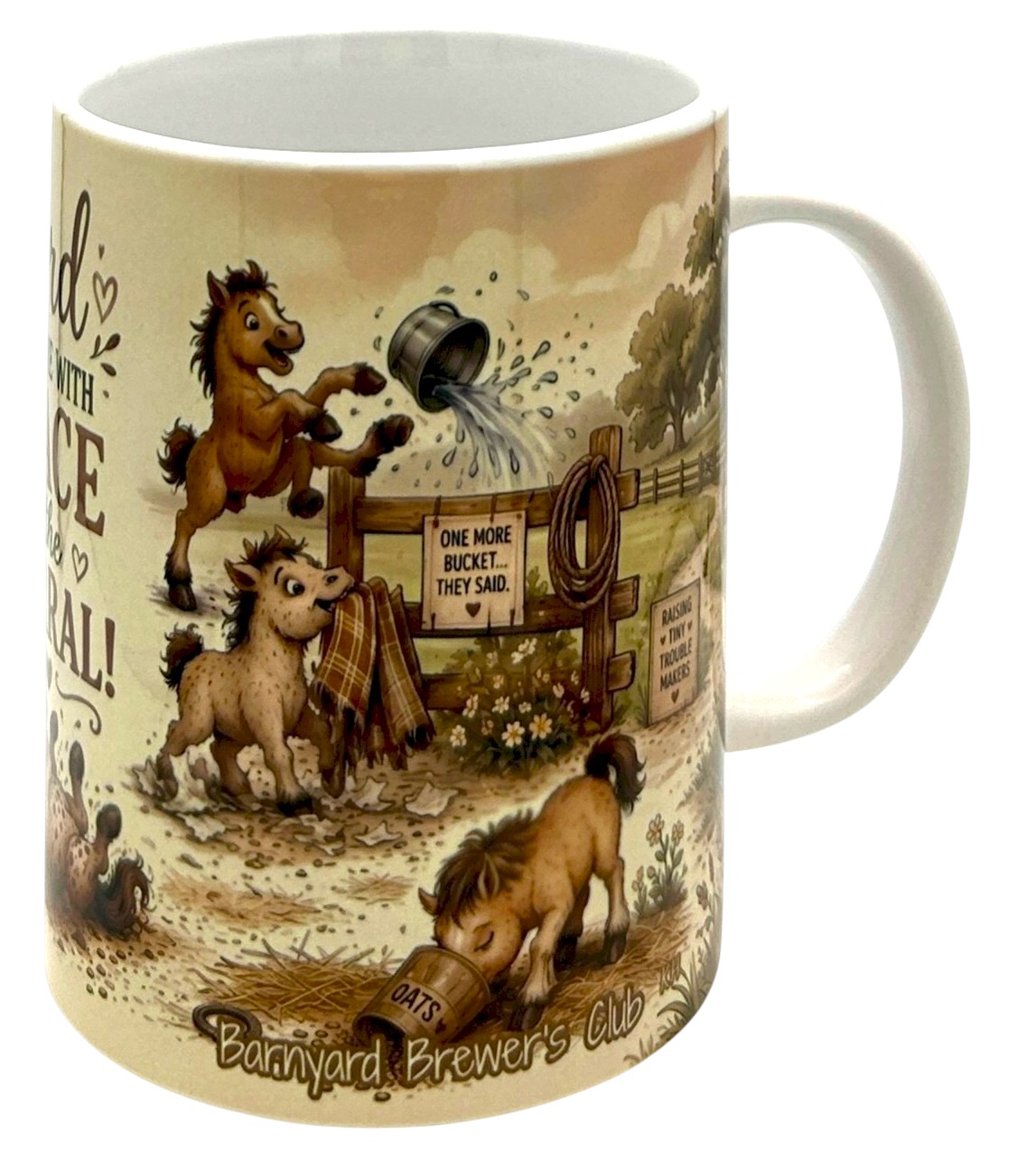  Cute Mama Horse Coffee Mug 15oz Funny Farmhouse Christian Gift Barnyard Brewers