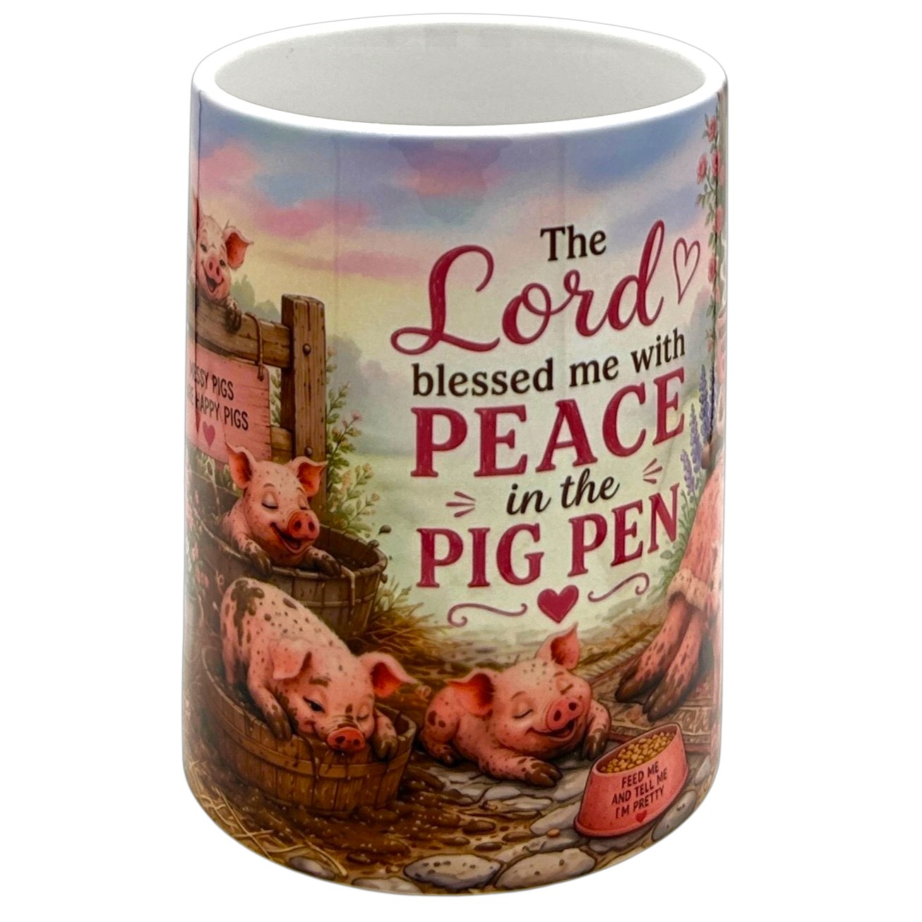 Cute Mama Pig Coffee Mug 15oz Funny Farmhouse Christian Gift Barnyard Brewers