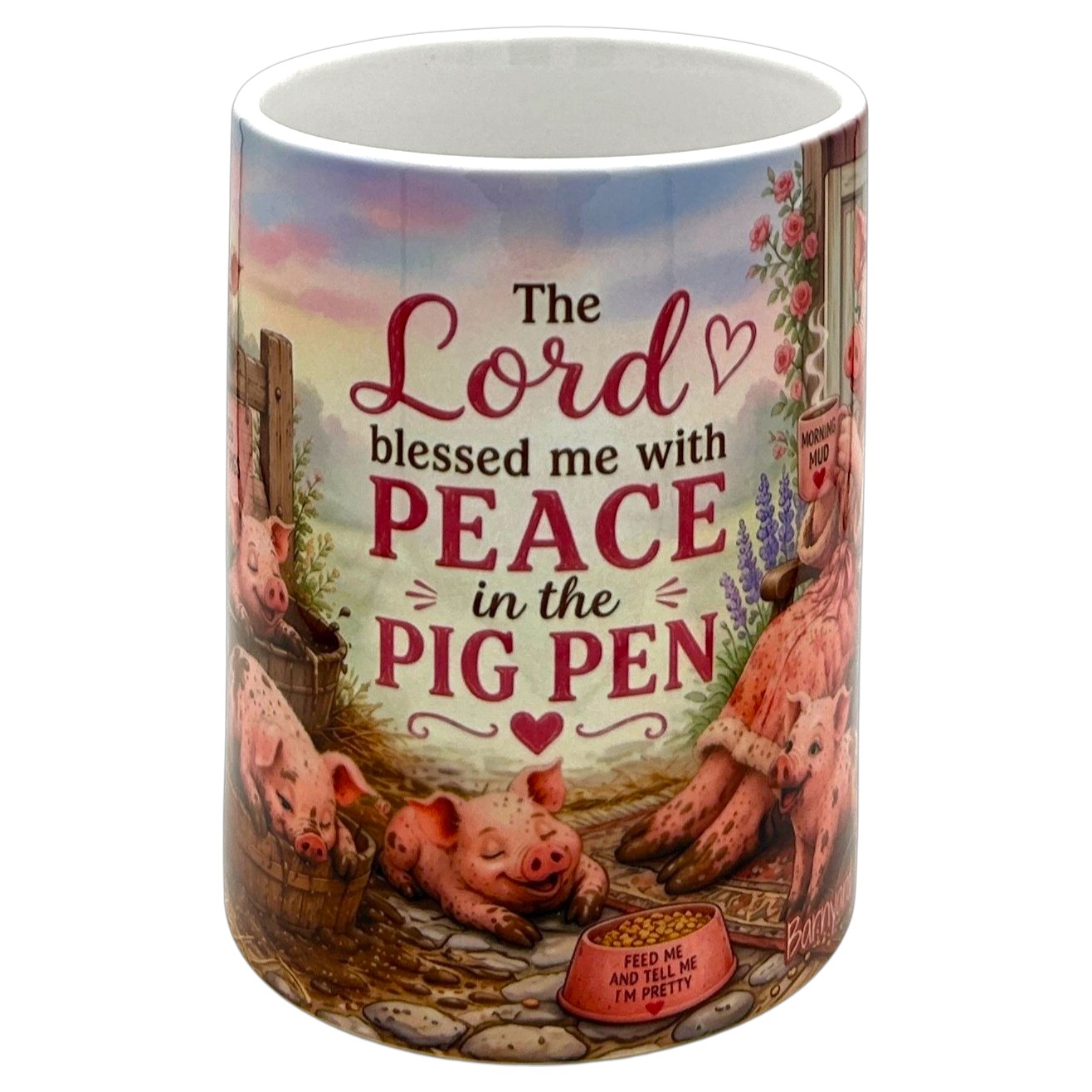 Cute Mama Pig Coffee Mug 15oz Funny Farmhouse Christian Gift Barnyard Brewers