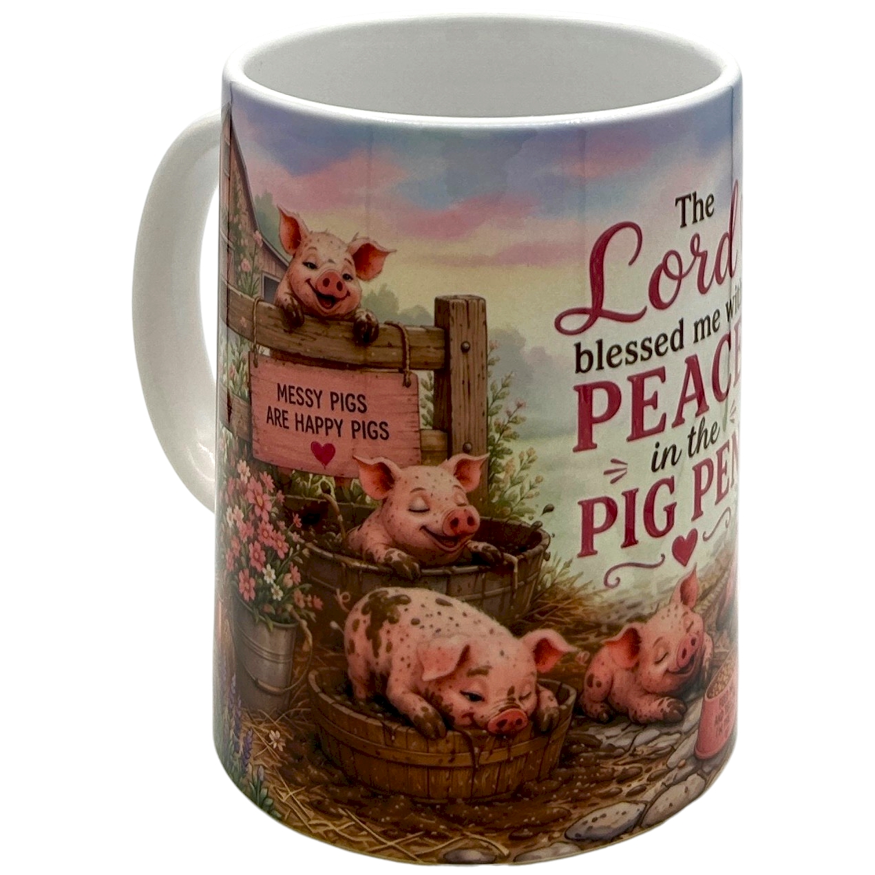 Cute Mama Pig Coffee Mug 15oz Funny Farmhouse Christian Gift Barnyard Brewers