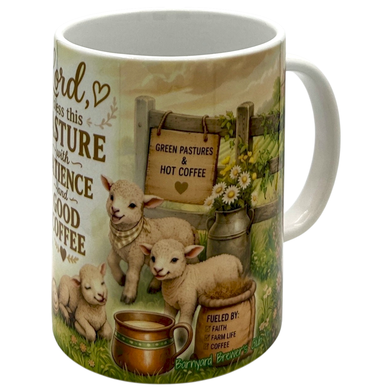 Cute Mama Sheep Coffee Mug 15oz Funny Farmhouse Christian Gift Barnyard Brewers