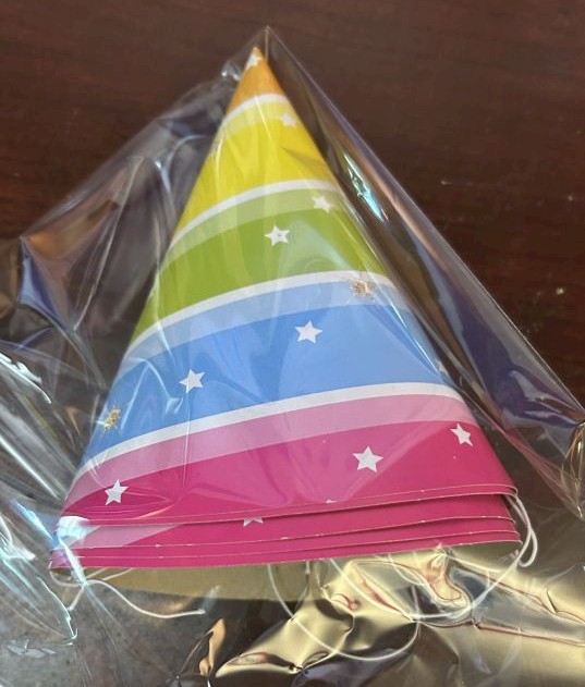 Party Hats Rainbow Stripe Party Hats Set