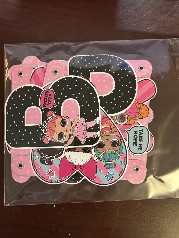 LOL Doll Birthday Banner