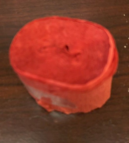 Quarter Roll Red Crepe Paper