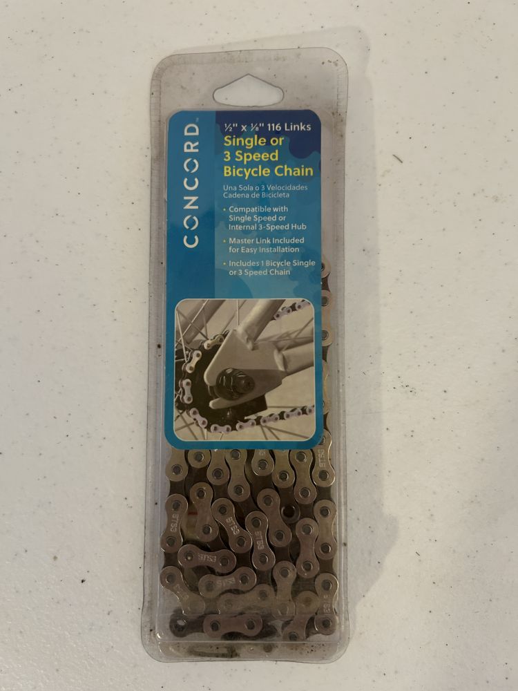 Concord Single/3 Speed Bicycle Chain