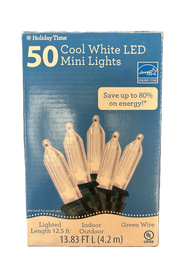 Holiday Time LED Cool White Mini Lights