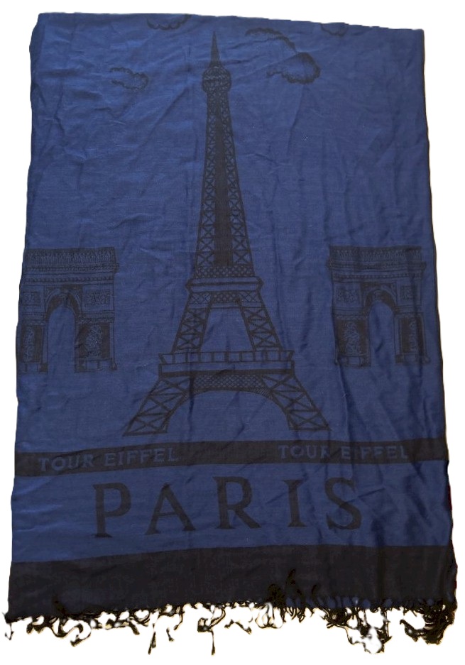 Women's Paris Scarf with Eiffel Tower Design