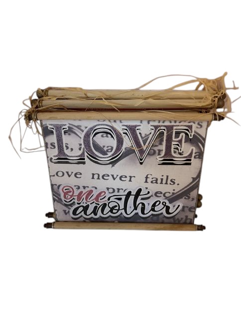 Canvas wall art – “Love never fails, love one another”
