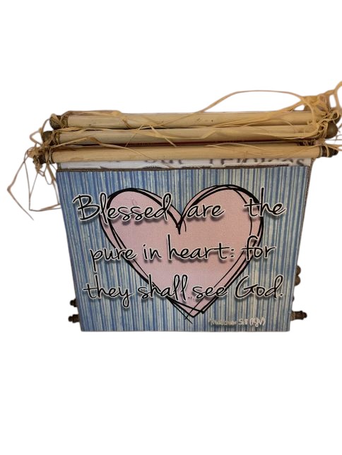 Canvas wall art – “Blessed are the pure in heart”