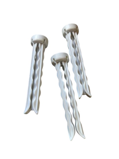 Set of fondant flower tools – white plastic twist style
