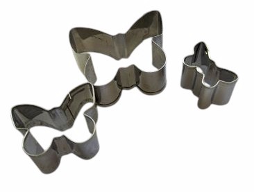 Set of 3 butterfly cookie cutters – assorted sizes