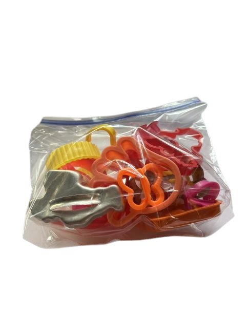 Bag of cookie cutters