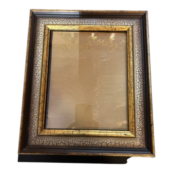 Double-layer black and gold picture frame