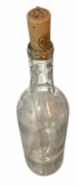 Decorative wine bottle – cork top